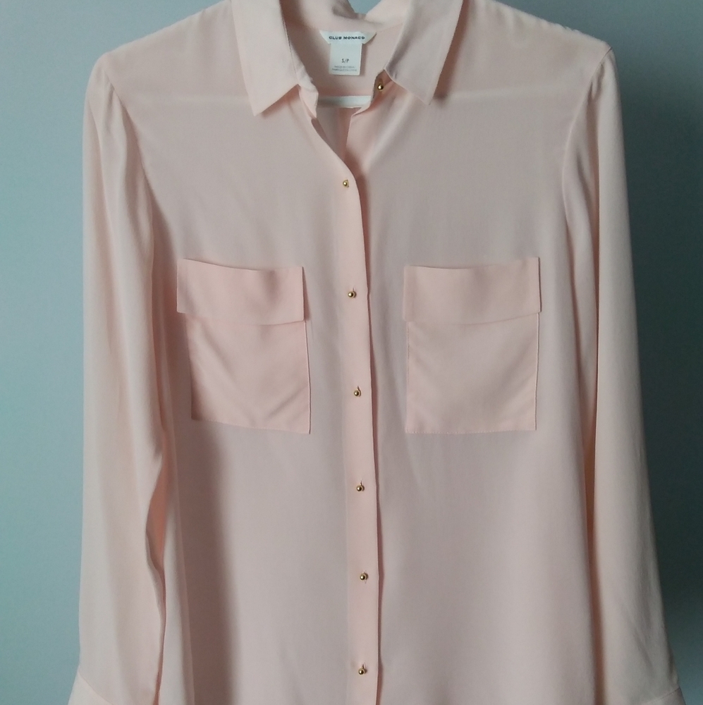 CLUB MONACO 💯%Silk Blouse - Picture 9 of 14